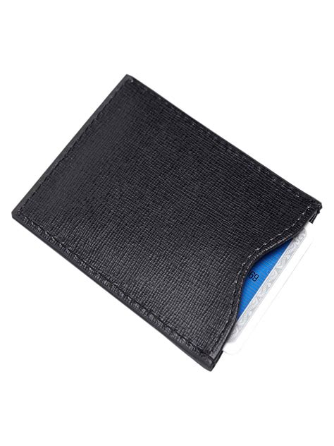 royce leather rfid blocking credit card sleeve in saffiano leather|women's rfid blocking wallet.